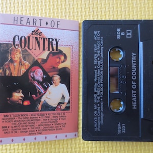 Cassette Tapes, HEART of the COUNTRY, COUNTRY Music Tape, Country Cassette, Country Tapes, Tape Cassette, Music Cassette, 1988 Cassette