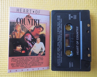 HEART of the COUNTRY, 1988 Cassette Tape, Vintage Cassette