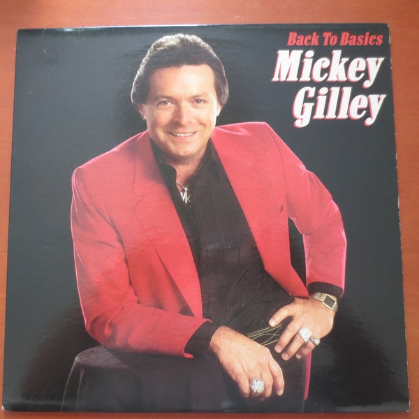 Vintage Records, MICKEY GILLEY Lp, Back to Basics, Vintage Vinyl, MICKEY Gilley Album, Vinyl Record, Mickey Gilley Vinyl, Lps, 1987 Records