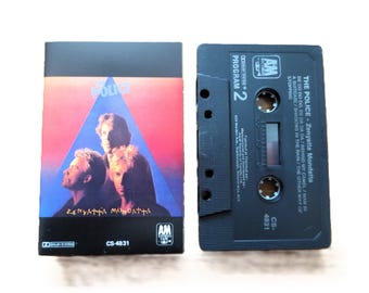 La POLICÍA, Zenyatta Mondatta, Cinta de casete de 1985, Cassette vintage