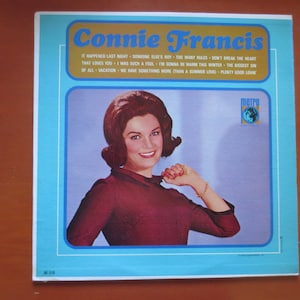 Vintage Records, CONNIE FRANCIS, Pop Records, Connie Francis Lp, Vintage Vinyl, Records, Vinyl Records, Vinyl Album, Pop Vinyl, 1964 Records