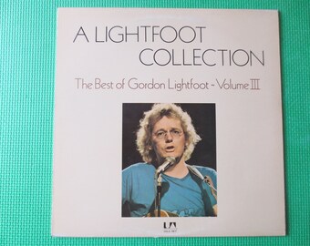 GORDON LIGHTFOOT, HITS, Country Album, 1975 Records, Vintage Vinyl Lp
