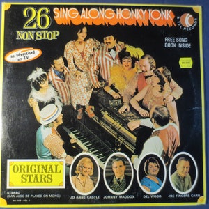 Vintage Records, SING Along HONKY TONK, K-Tel Records, Ragtime Records, Honky Tonk Records, Recotd Vinyl, Vinyl Record, Vinyl, 1971 Records