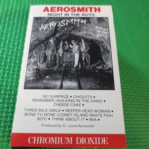 Cassette Tapes, AEROSMITH Tape, NIGHT in the Ruts, AEROSMITH Album, Aerosmith Music, Aerosmith Song, Tape Cassette, Cassette, 1979 Cassette