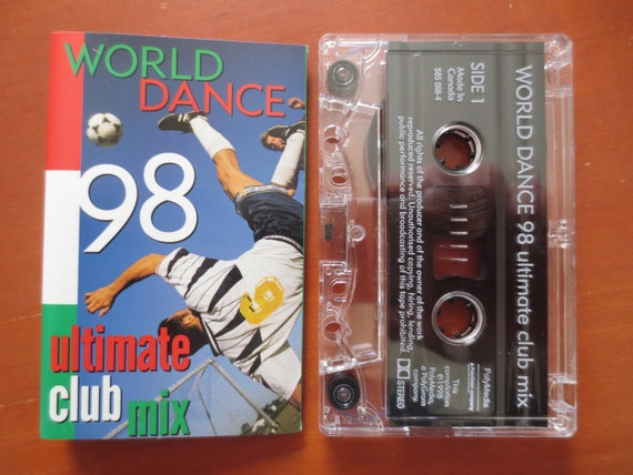 Cassette vintage, WORLD DANCE 98, ULTIMATE Club Mix, Cassette à ruban,  Cassette de danse, Cassette de musique de danse, Lp pop, Cassette de  musique, Cassette de 1998 -  France