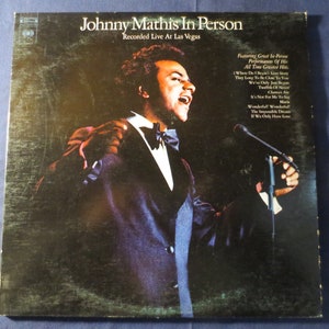 Vintage Records, JOHNNY MATHIS, LIVE In Person, Double Album, Vintage Vinyl, 1972 Records, Vinyl Records, Country Record, Vinyl Lp, Records