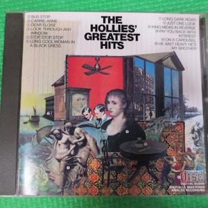 Vintage Cd&#39;s, The HOLLIES, GREATEST Hits, The Hollies Cd, The Hollies Lp, Vintage Compact Disc, Rock Cd, Rock Music Cd, Compact Discs