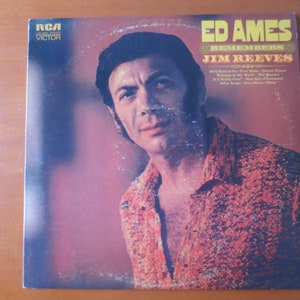 Vintage Records, ED AMES, REMEMBERS Jim Reeves, Ed Ames Records, Vintage Vinyl, Ed Ames Vinyl, Country Records, Vinyl Album, 1972 Records