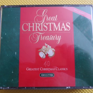 40 CHRISTMAS CLASSICS, 2 CHRISTMAS Cds, Christmas Music, Christmas Songs, Christmas Album, Christmas Carols Cd, Cds, Vintage Cds, 1991 Cd