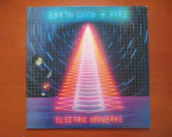 Vintage Records, EARTH WIND and FIRE, Electric Universe, Disco Records, Disco Albums, Vintage Vinyl, Pop Album, lps, Vinyl Lp, 1983 Records