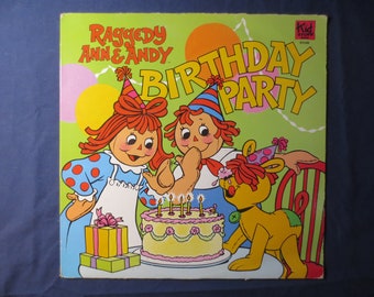 Raggedy Ann & Andy: Birthday Party Vinyl Record, 1980 Kids Album