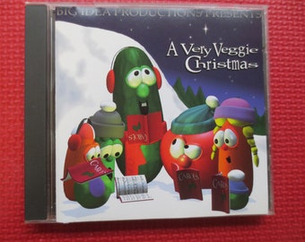 Vintage Cds, VERY VEGGIE CHRISTMAS, Christmas Music Cd, Christmas Cd, Christmas Music, Christmas Carols Cd, Childrens Cd, 1996 Compact Disc