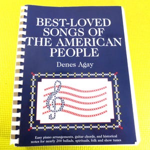 SHEET Music Book, SONGS of the AMERICAN People, Sheet Music, Music Books, Classic Song Book, Books, Music Songbook, Tin Pan Alley Song