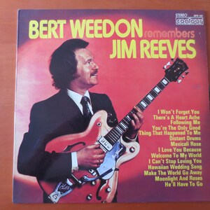 Vintage Records, BERT WEEDON, REMEMBERS, Jim Reeves Record, Country Records, Vintage Vinyl, Record Vinyl, Lps, Vinyl Albums, 1973 Records
