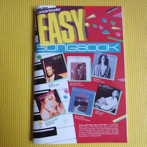 Vintage Books, EASY SONGBOOK, Sheet Music, Music Books, Piano Music Book, Sting Sheet Music, Guitar Music Books, Vintage Music Book, Music