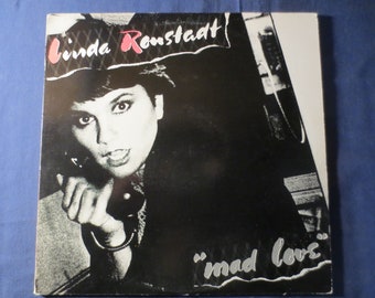 LINDA RONSTADT, Mad LOVE, Vintage Album, 1980 Record, Vinyl Lp