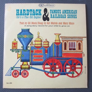 Vintage Schallplatten, HARDTACK, RAILROAD Lieder, KINDER Schallplatten, Vintage Schallplatte, Schallplatten, Schallplatte, Schallplatte Kinder, Schallplatte 1964