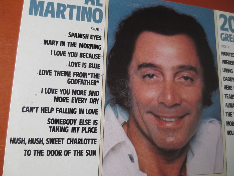 Vintage Records, AL MARTINO Record, 20 GREATEST Hits, Al Martino Album, Al Martino Vinyl, Al Martino Lp, Vinyl, Vinyl Albums, 1977 Records image 3