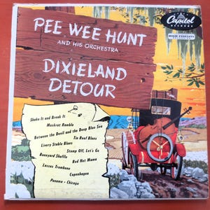 PEE WEE HUNT, Dance Party, Dixieland Detour, Jazz Record, Jazz Vinyl, Vintage Vinyl, Record, Vinyl Record, Lp, Vintage Records, 1952 Records
