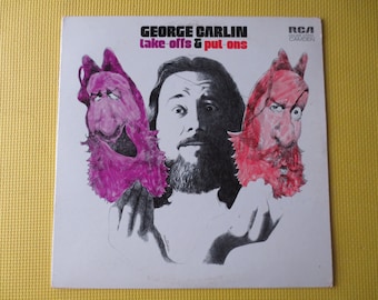 GEORGE CARLIN, Take-Offs and Put-Ons, Vintage-komedialbum, Skiva från 1972, Vinyl-LP