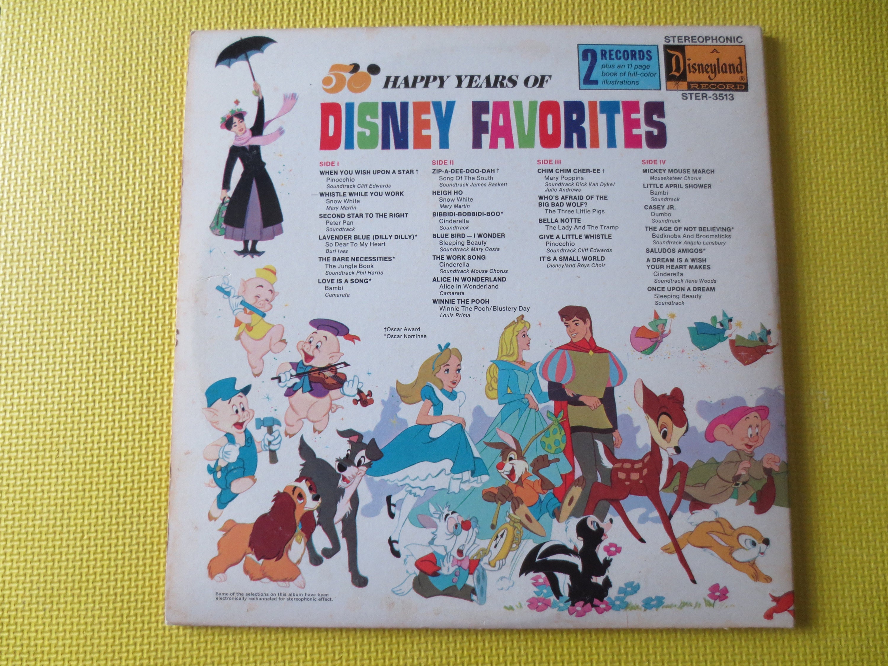 Disney Vinyl 33 Rpm Disneyland Paris Euro Disney New