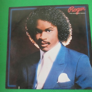 ROGER, The SAGA CONTINUES, Roger Lps, Soul lps, Roger Records, Funk lps, Disco Records, Funk Records, Disco, Vintage Records, 1984 Records