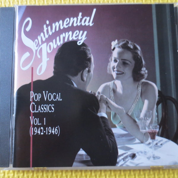 Vintage Cds, SENTIMENTAL JOURNEY, Vol 1 and 2, Vocal CLASSICS,  Cds, Vintage Music Cd, Jazz Cd, Swing Albums, Vocal Cds, 1993 Compact Disc