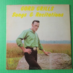 Vintage Records, GORD GRILLS, SONGS and Recitations, Gord Grills Records, Gord Grills lp, Gord Grills Albums, Vintage Vinyl, 1968 Records