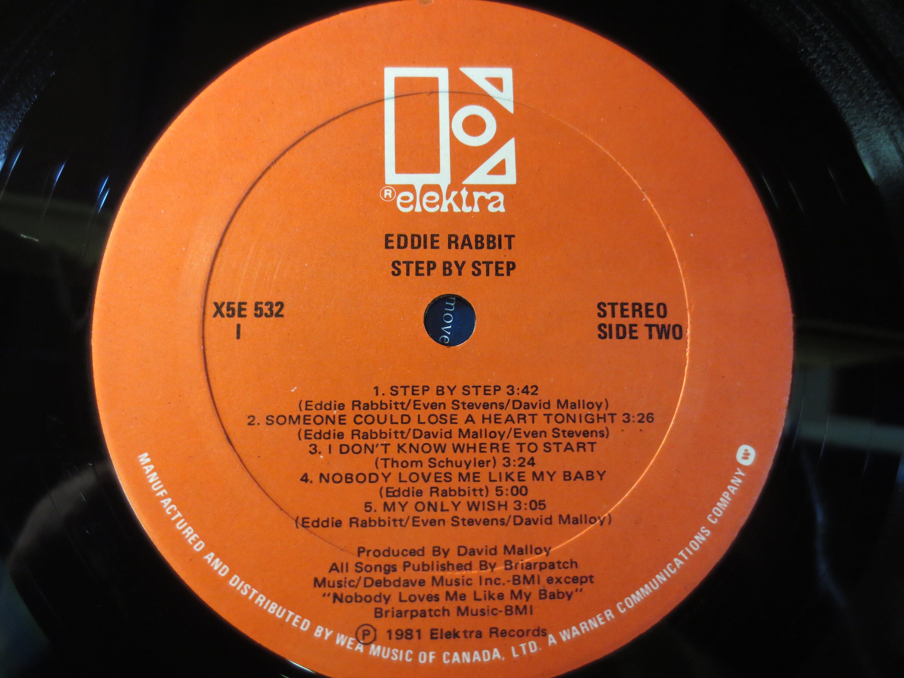 エディ・ラビット - ステップ・バイ・ステップ レコードLP - 1981年