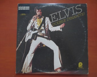 ELVIS PRESLEY, Double Dynamite, Vintage Album, 1975 Record, Vinyl Lp