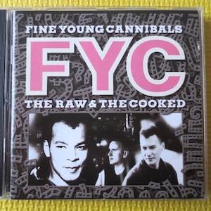Vintage Cds, FINE YOUNG CANNIBALS, Raw and The Cooked, Rock Cds, Rock Albums, Rock Music Cds, Classic Rock Cd, Rock Music, 1988 Compact Disc