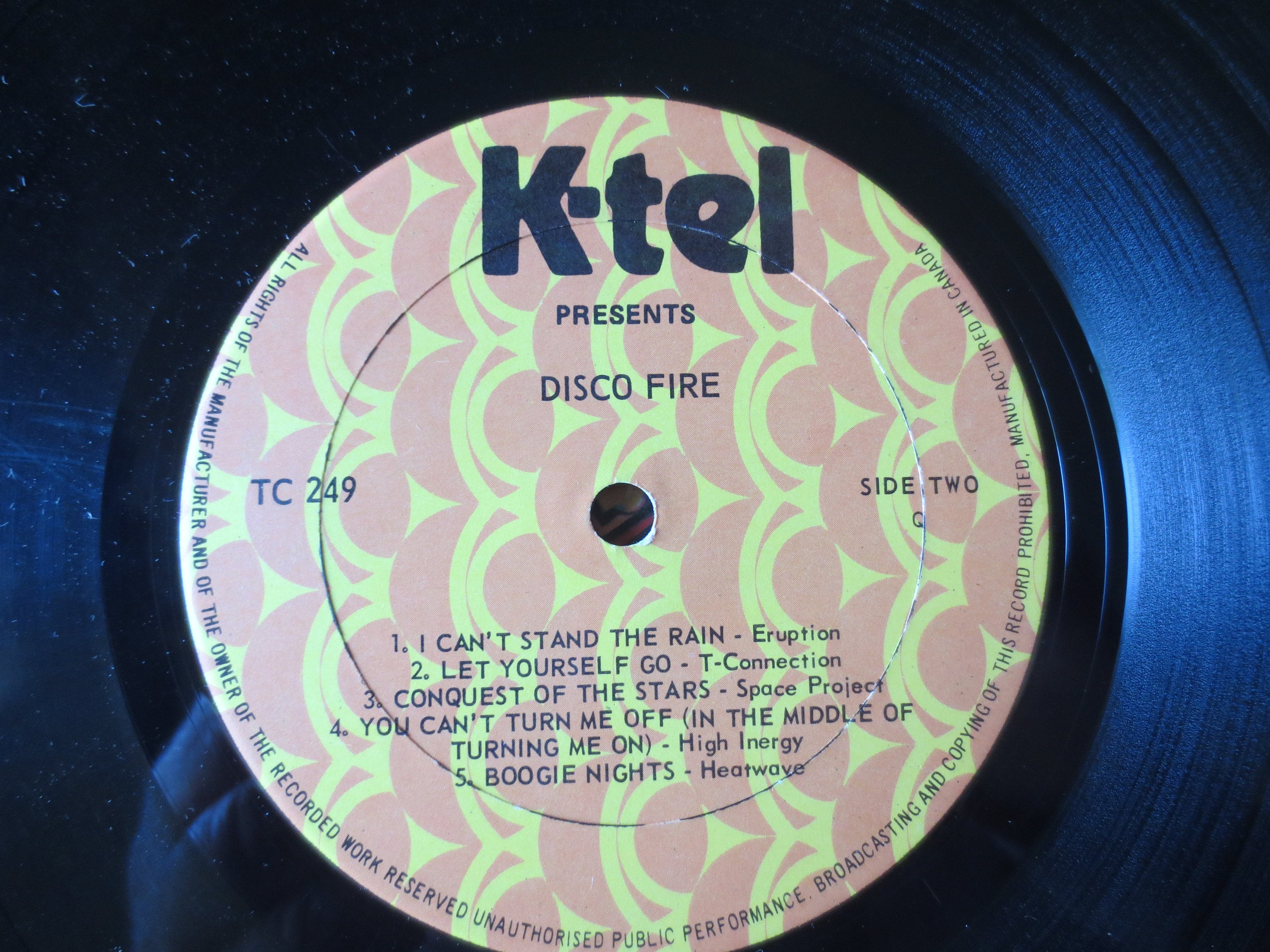 K-Tel Disco Fire Vinyl LP: 1978年ポップレコード - Etsy 日本