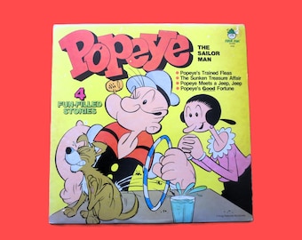 POPEYE, El Marinero, Discos Infantiles, Álbum Vintage, Disco de 1967, Vinilo LP