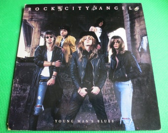 ROCK CITY ANGELS, Blues des jungen Mannes, Rock-Platten, Rock-Alben, Vintage-Platte, Hard Rock-Platte, Hard Rock-Album, Rock LP, 1988 Platten
