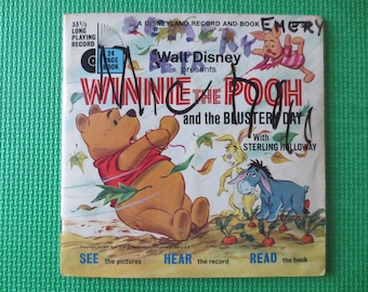 WINNIE the POOH, Disneyland Record, Vintage Album, 1969 Record, Vinyl Lp