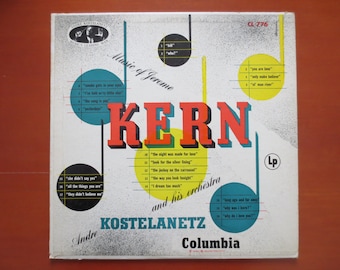 Jerome Kern, Music Of Jerome Kern, Vintage 1946 Vinyl Record Album