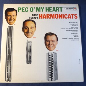 Discos antiguos, The Harmonicats, Peg O&#39; My Heart, Disco de jazz, Lp de The Harmonicats, Vinilo antiguo, Discos, Disco de vinilo, Vinilo, Disco de 1961