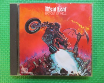 Vintage Cd's, MEAT LOAF Cd, BAT Out of Hell, Meat Loaf Album, Meat Loaf Music, Meat Loaf Song, Vintage Compact Disc, Rock Cd, Compact Discs