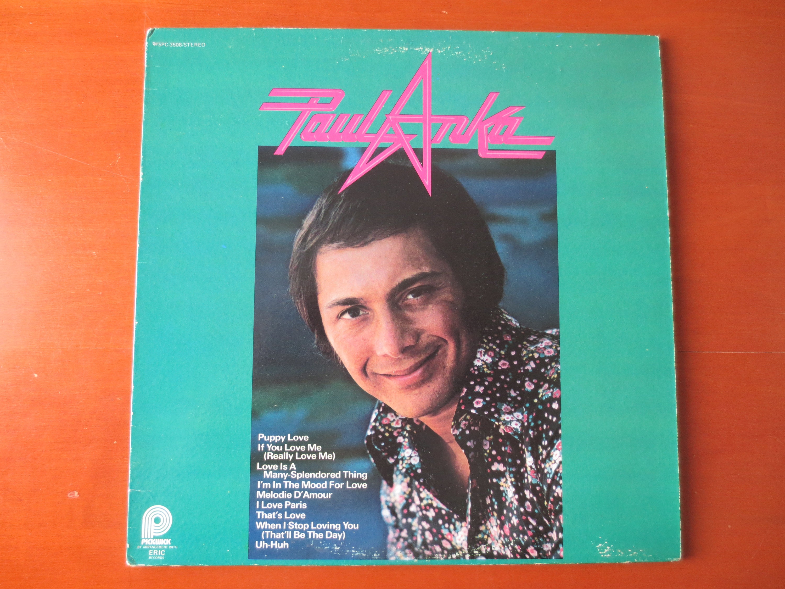 PAUL ANKA, PUPPY Love, Paul Anka Record, Paul Anka Vinyl