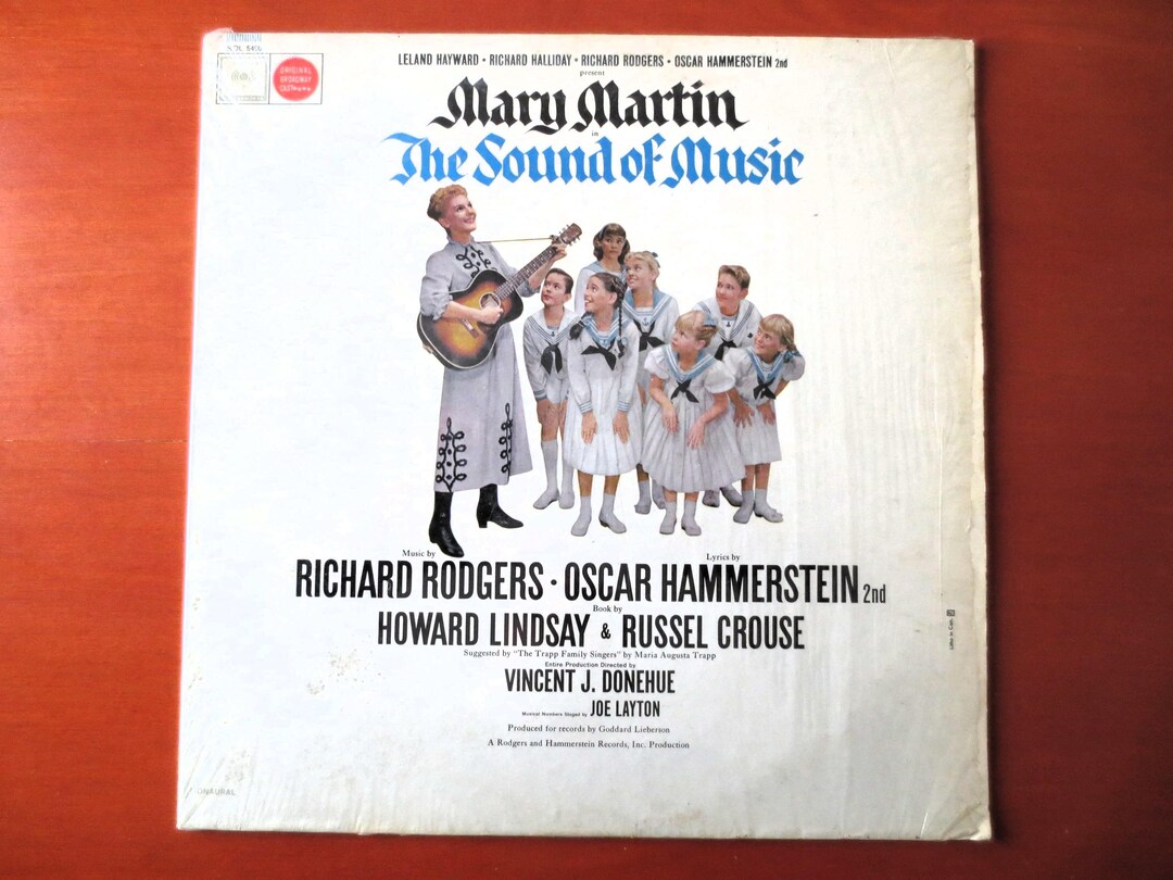 The Sound of Music Vinyl: 1959 Broadway Soundtrack Album, Mary Martin ...