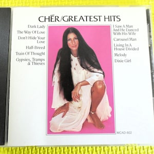 Vintage Cd&#39;s, CHER, GREATEST Hits, CHER Albums, Cher Compact Disc, Cher Music, Cher Songs, Pop Music Cd, Rock Cd, Cds, 1990 Compact Discs