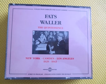 FATS WALLER, The Quintessence, DOUBLE Cd, Ragtime Cd, Ragtime Album, Fats Waller Album, Jazz Cd, Jazz Music Cd, Fats Waller Cd, Compact Disc