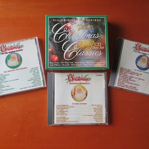 Vintage Cd&#39;s, CHRISTMAS CLASSICS, 3 Cd&#39;s, CHRISTMAS Music, Christmas Tunes, Christmas Songs, Cd Music, Music Cds, cds, 1991 Compact Discs