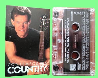 CONTEMPORARY COUNTRY, The Mid 80's, Time Life Music, 1991 Cassette Tape, Vintage Cassette