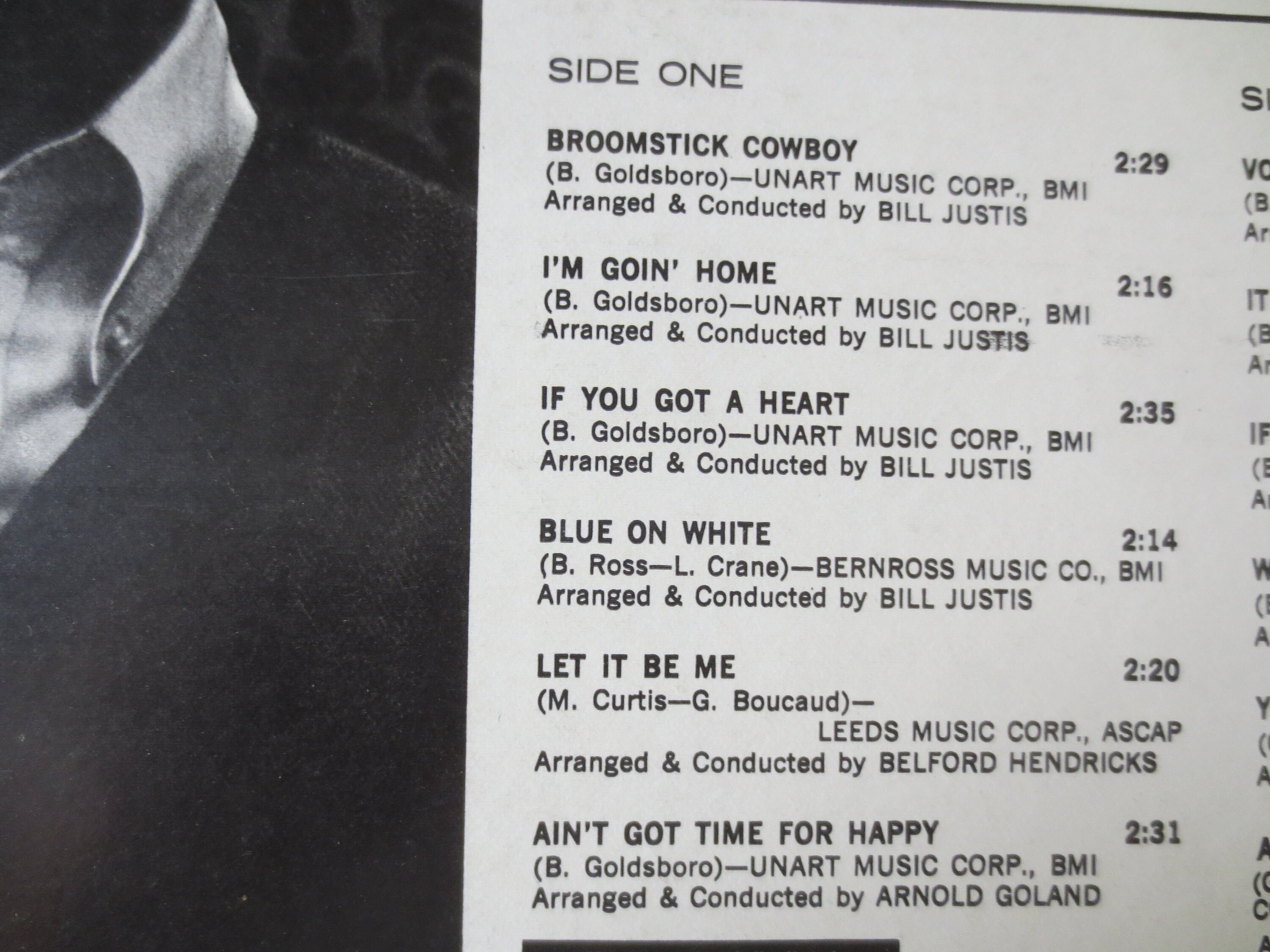 Vintage Records BOBBY GOLDSBORO BROOMSTICK Cowboy Vintage Etsy