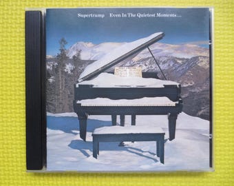 SUPERTRAMP, Even In The QUIETEST MOMENTS, Rock Album, 1986 Compact Disc, Vintage Cd