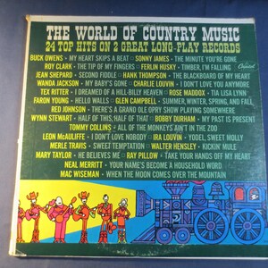 The WORLD of COUNTRY MUSIC, Double Record, Country Record, Vintage Vinyl, Record Vinyl, Records, Vinyl Record, Vintage Records, 1965 Records