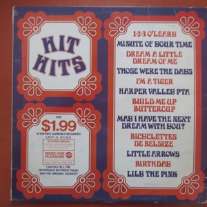 HIT HITS, HIT Songs, Hit Music Record, Vintage Vinyl, Hit Music Vinyl, Hit Music Album, Vinyl Album, Vinyl, Vintage Records, 1969 Records