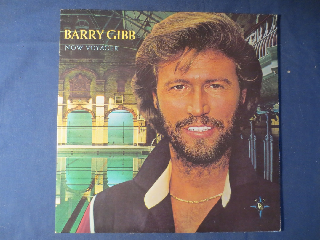 Vintage Record, BARRY GIBB, Now VOYAGER, Pop Record, Bee Gees Record