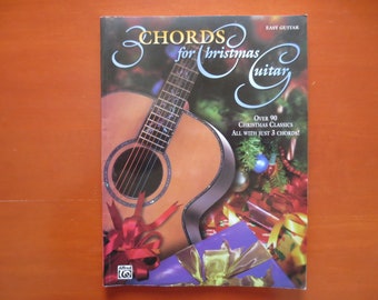 Vintage Books, 3 CHORDS for CHRISTMAS GUITAR, Sheet Music, Music Books, Christmas Books, Christmas Music, Christmas Songs, Guitar Music Book